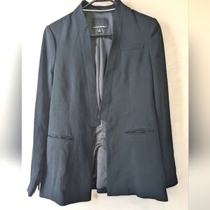 BANANA REPUBLIC Open Blazer, Black, Professional, Comfy, Size 8